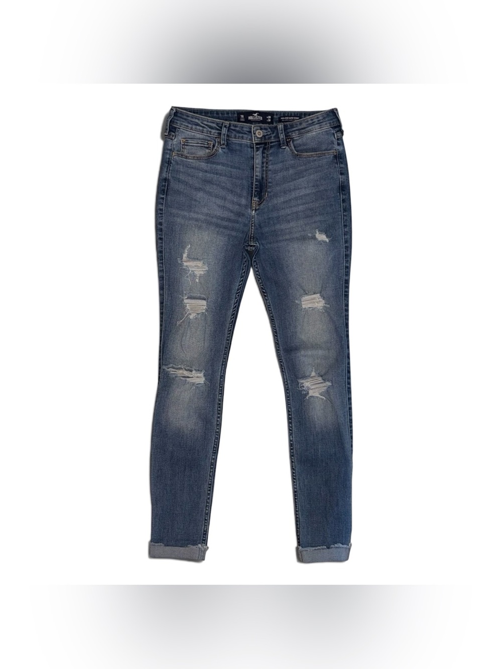 Hollister Co. High-Rise Super Skinny Distressed Jeans